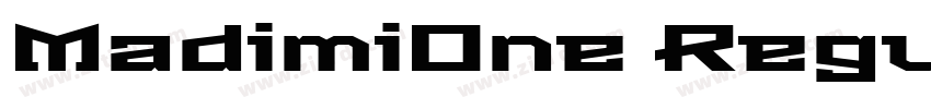 MadimiOne Regular字体转换